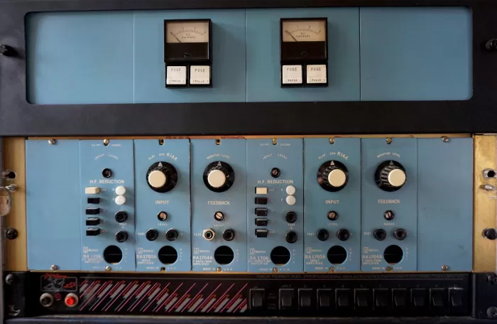 A photo of some of Hari's analogue gear.