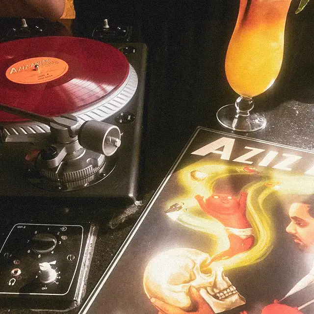 A stack of records lying about